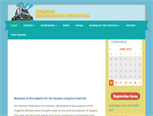 Tablet Screenshot of irrigationfestival.com